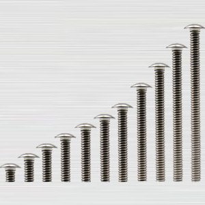 Parafuso Rosca Máquina Cabeça Redonda com Fenda Aço Inoxidável